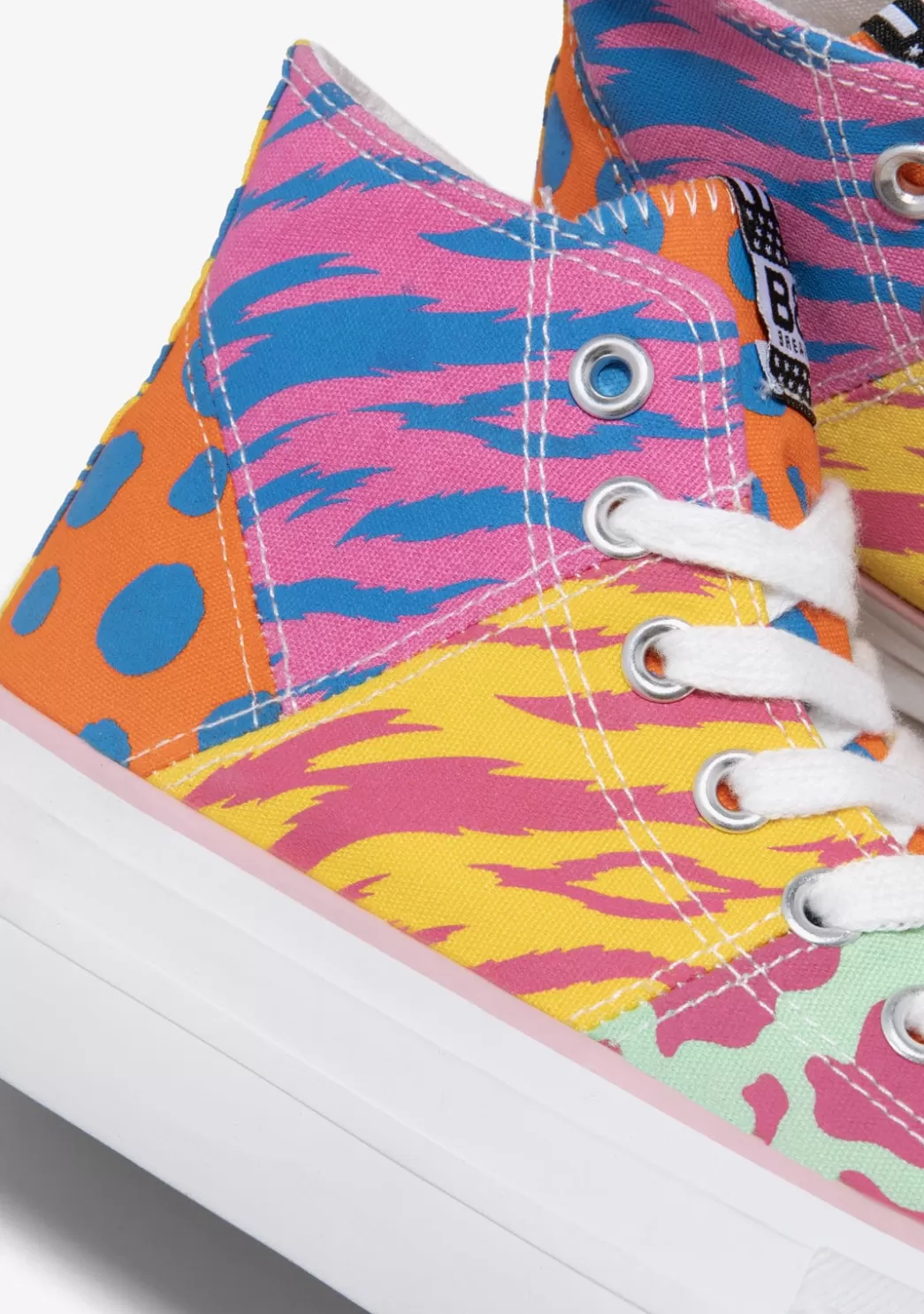 Online Zapatillas Altas Patchwork Multicolor B&W Zapatillas | Zapatillas