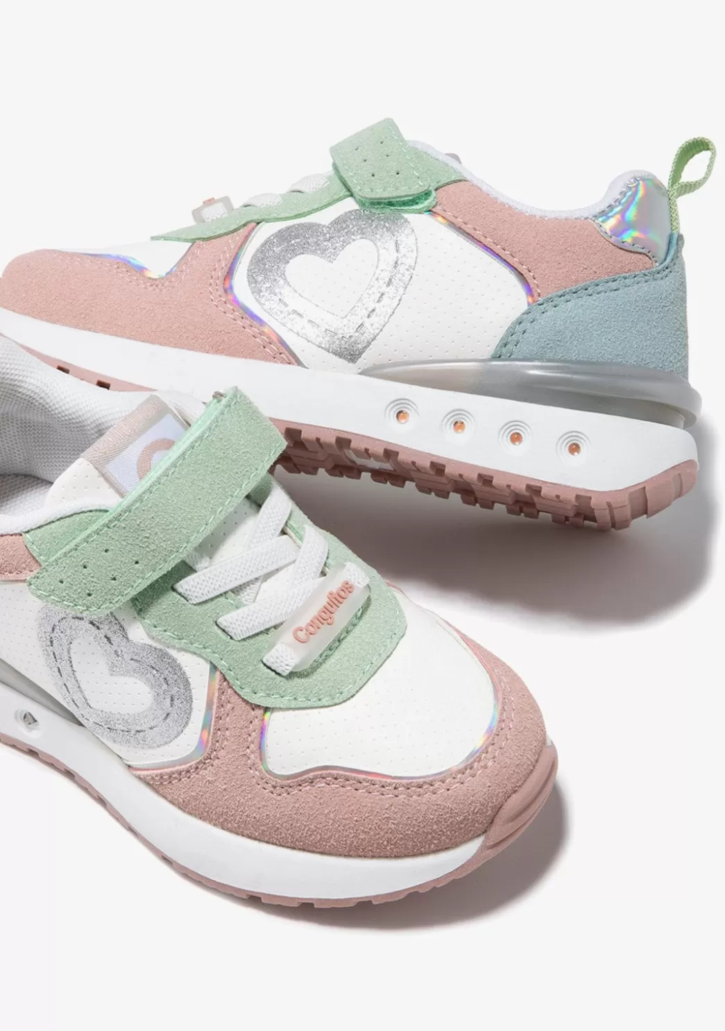 Outlet Zapatillas Corazón Con Luces Multicolor Zapatillas Con Luces | Zapatillas