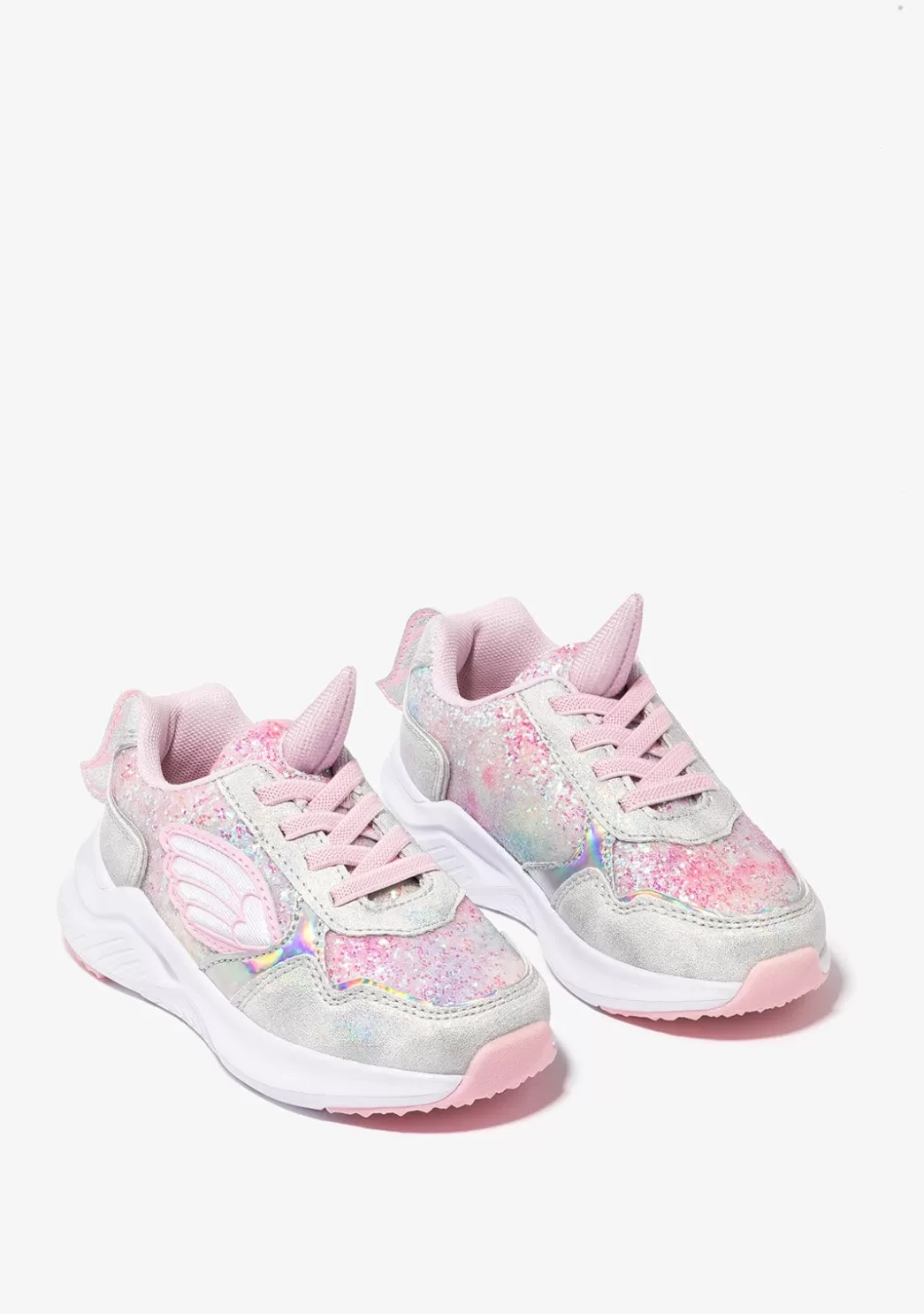 Discount Zapatillas De Niña Unicornio Con Luz Metalizado Blanco Zapatillas Con Luces | Zapatillas