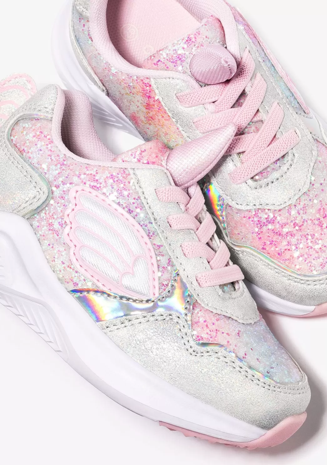 zapatillas_de_nia_unicornio_con_luz_metalizado_blanco_4.webp Discount Zapatillas De Niña Unicornio Con Luz Metalizado Blanco Zapatillas Con Luces | Zapatillas