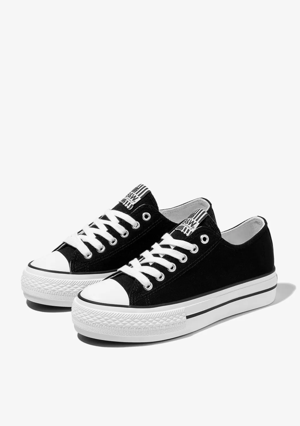 Store Zapatillas Unisex Basic Lona Negro B&W Zapatillas | Zapatillas